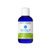 Clean + Easy Calming Oil – Azulene-infused post-waxing treatment oil in a blue bottle. Soothes and hydrates skin after waxing.